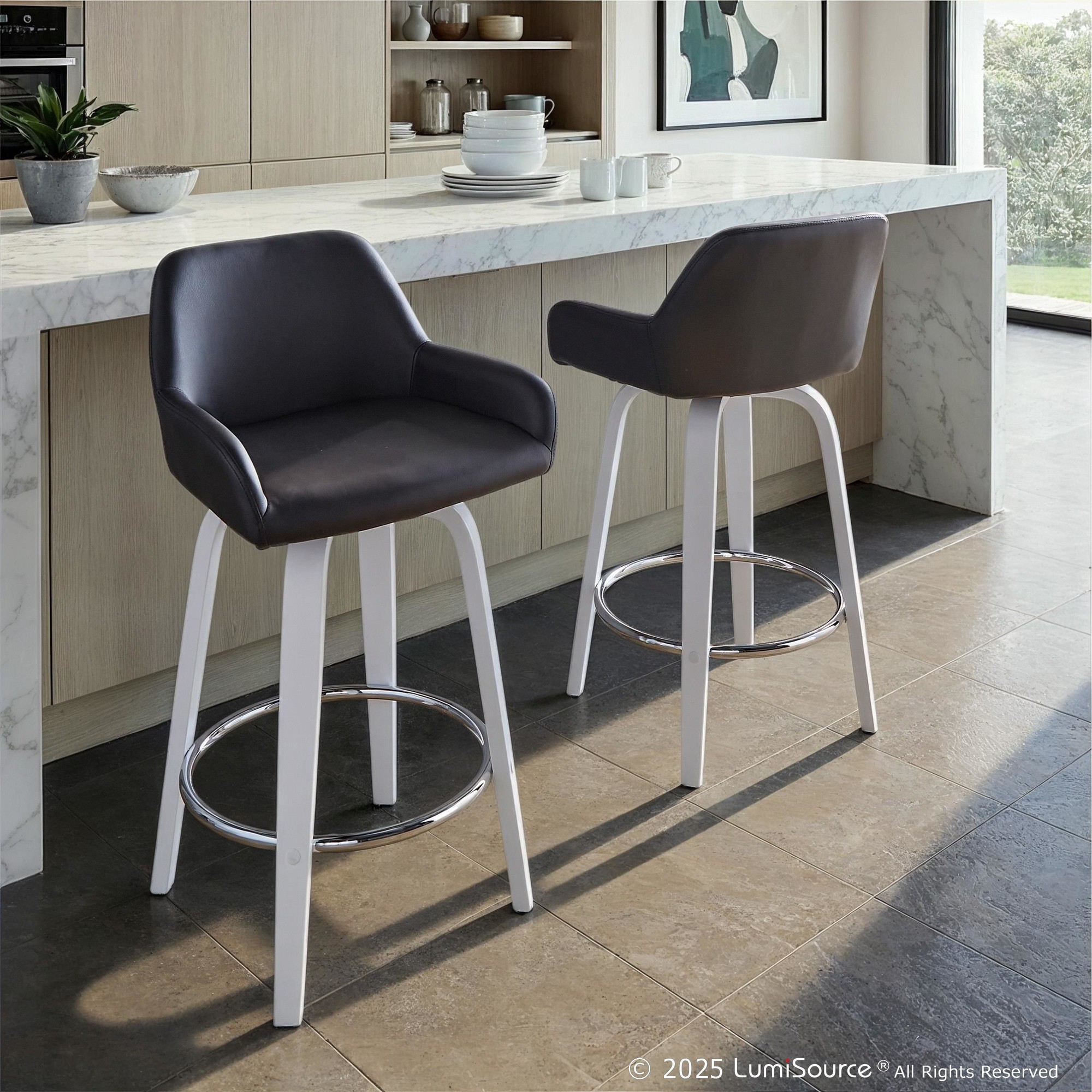 Daniella 26" Fixed-height Counter Stool - Set Of 2